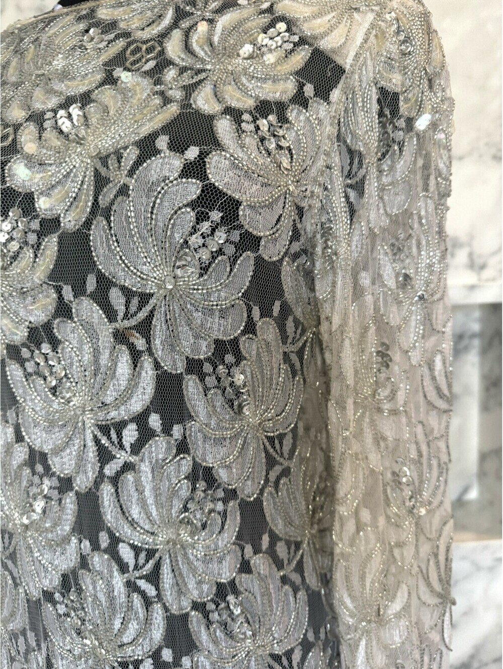 Scala Beaded And Sequined Couture Collection Vintage Dress - Picture 3 of 9